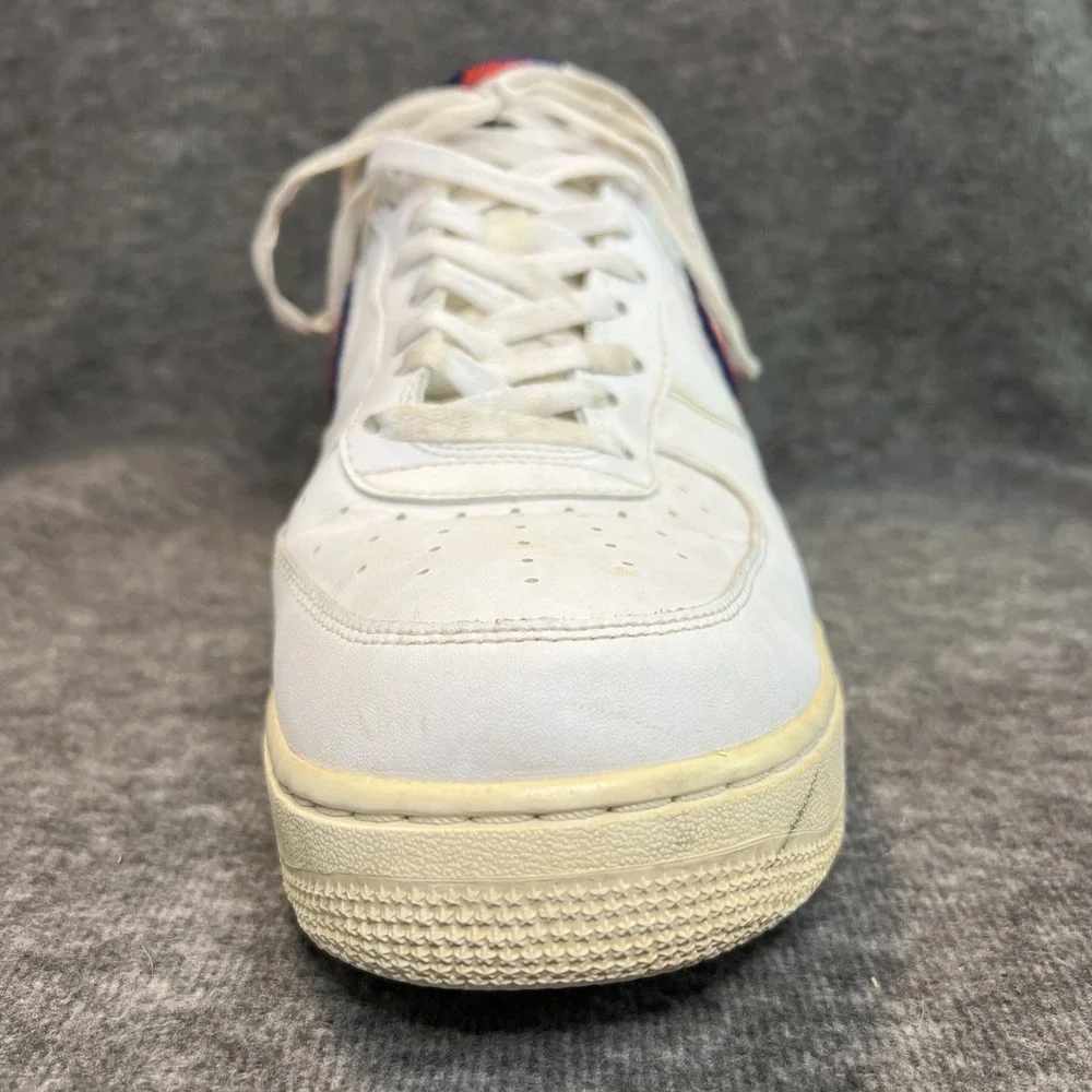 Air Force‎ One Low 3D Chenille Swoosh White Red Blue Mens Size 13